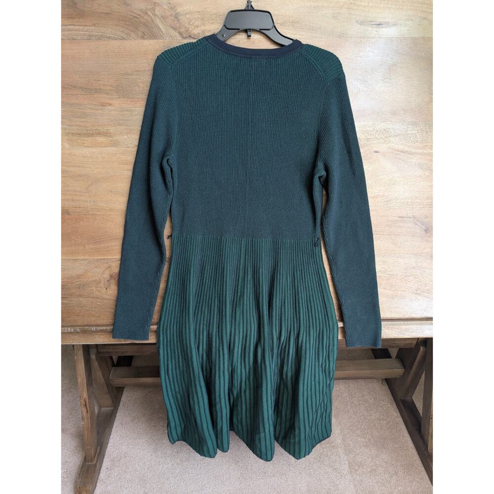 Boden Midi Dress Womens Size 6R Green Lola Knitted Long Sleeve Stretch Pullover - Picture 2 of 4